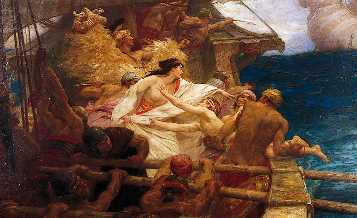 The Golden Fleece by Herbert James Draper, showing Jason with the legendary golden ram's fleece
